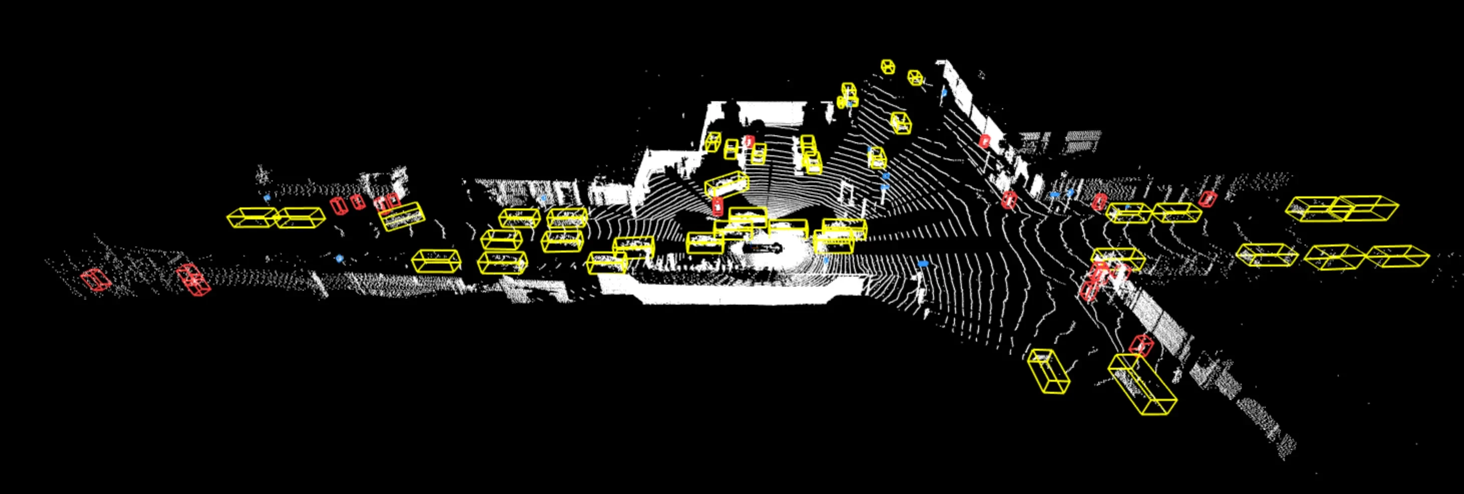 An example of a labeled Waymo run